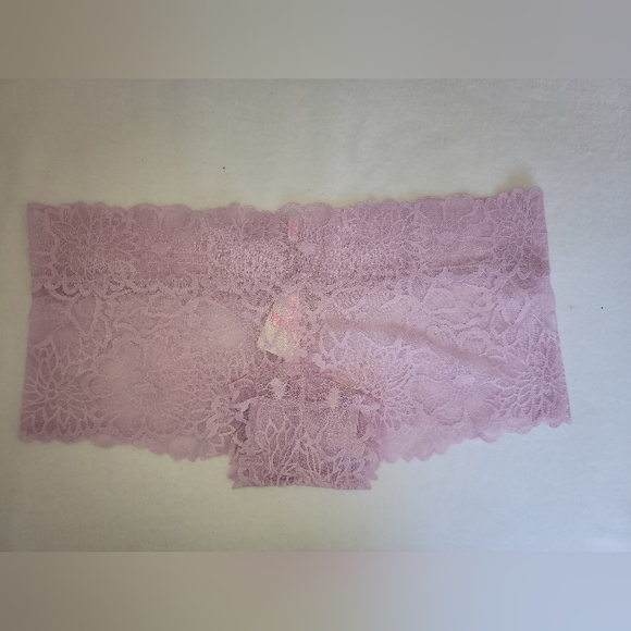 PINK Floral Lace Cheeky Boyshort- Med - NWT - Picture 3 of 10